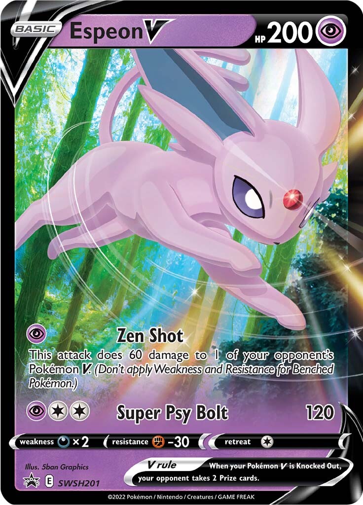 Espeon V (SWSH201) [Sword & Shield: Black Star Promos] | The Time Vault CA