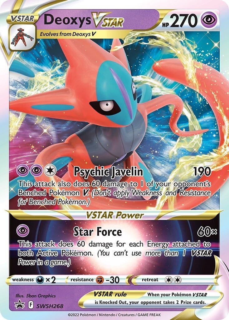 Deoxys VSTAR (SWSH268) [Sword & Shield: Black Star Promos] | The Time Vault CA