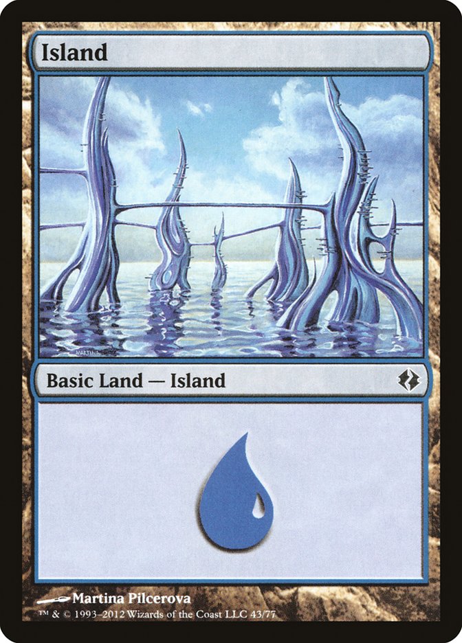 Island (43) [Duel Decks: Venser vs. Koth] | The Time Vault CA