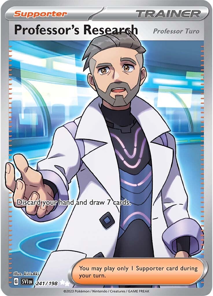 Professor's Research (Professor Turo) (241/198) [Scarlet & Violet: Base Set] | The Time Vault CA