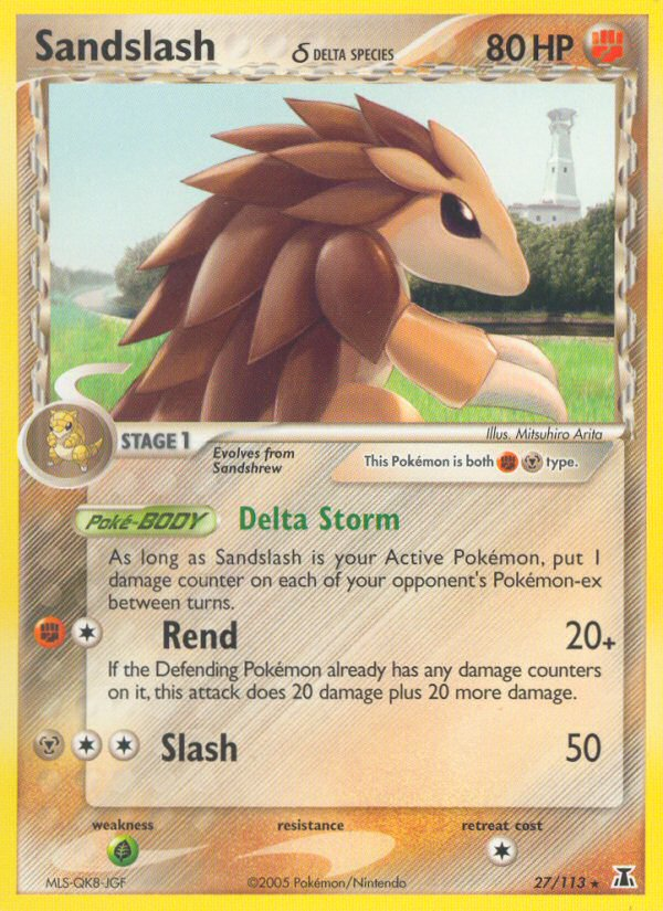 Sandslash (27/113) (Delta Species) [EX: Delta Species] | The Time Vault CA