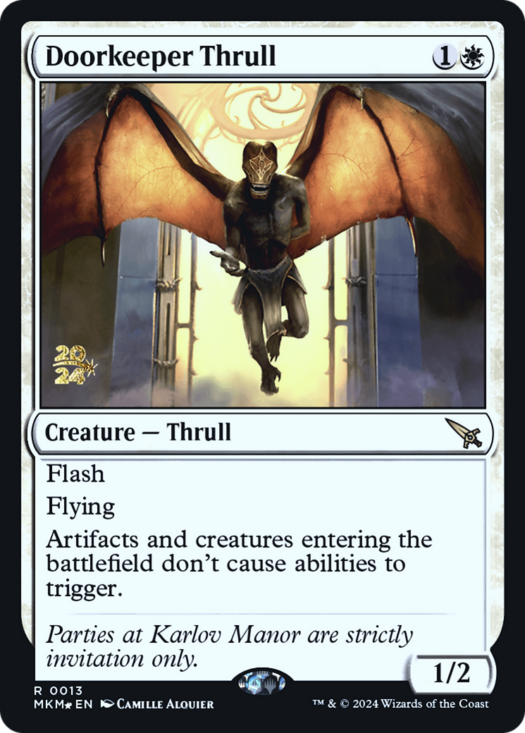 Doorkeeper Thrull [Murders at Karlov Manor Prerelease Promos] | The Time Vault CA