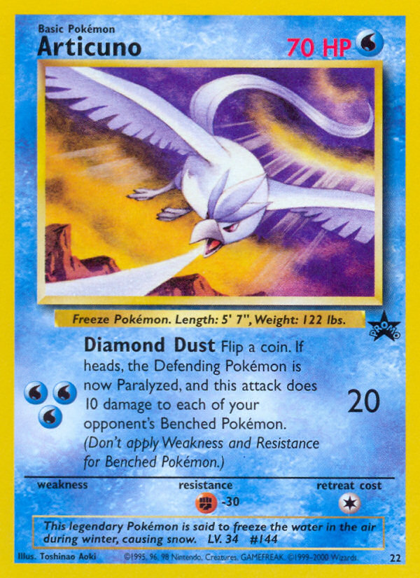 Articuno (22) [Wizards of the Coast: Black Star Promos] | The Time Vault CA