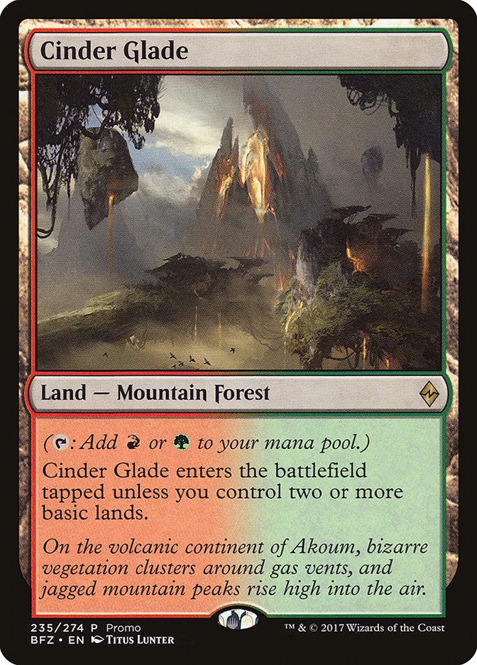 Cinder Glade (Promo) [Standard Showdown Promos] | The Time Vault CA