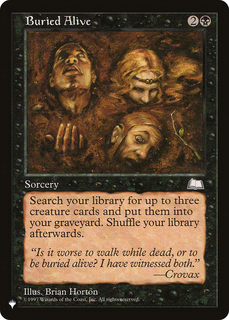 Buried Alive [The List] | The Time Vault CA