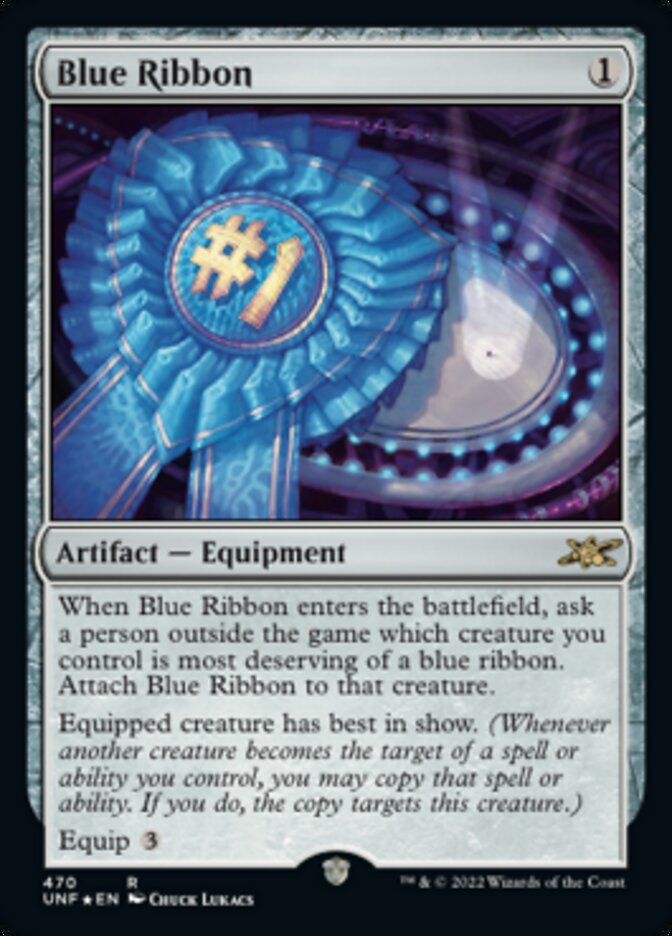 Blue Ribbon (Galaxy Foil) [Unfinity] | The Time Vault CA