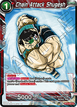 Chain Attack Shugesh (Uncommon) (BT13-008) [Supreme Rivalry] | The Time Vault CA