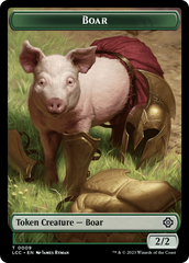 Boar // Merfolk (0003) Double-Sided Token [The Lost Caverns of Ixalan Commander Tokens] | The Time Vault CA