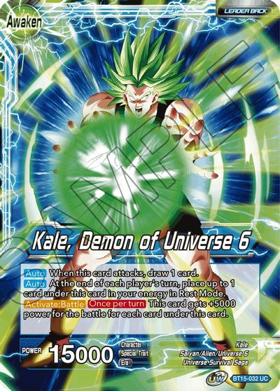 Kale // Kale, Demon of Universe 6 (BT15-032) [Saiyan Showdown] | The Time Vault CA