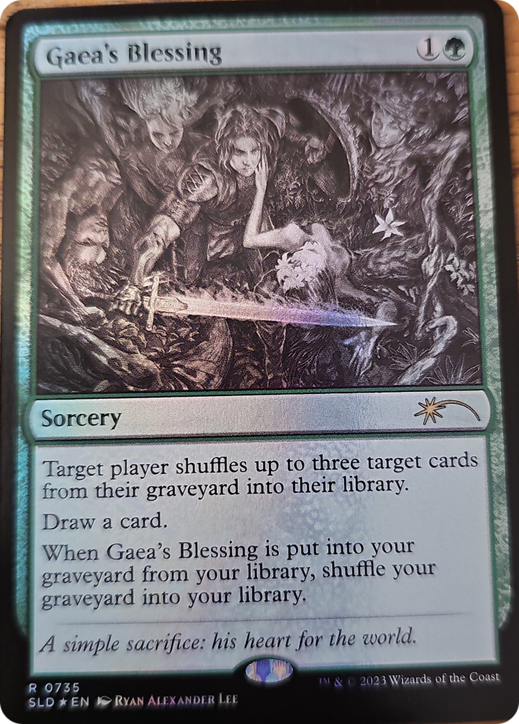 Gaea's Blessing (Sketch Showcase) [Secret Lair Drop Series] | The Time Vault CA
