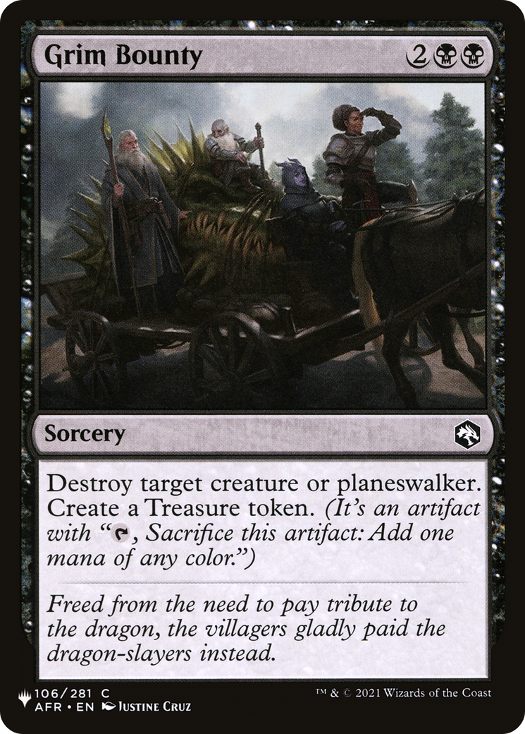 Grim Bounty [The List] | The Time Vault CA
