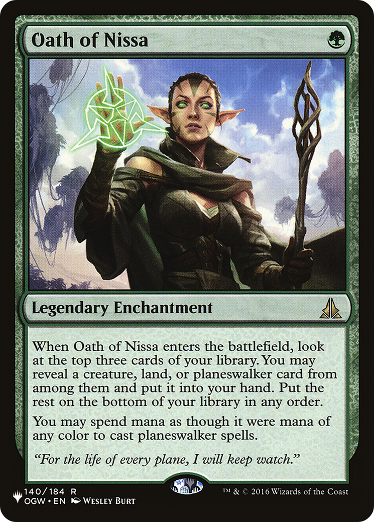 Oath of Nissa [The List] | The Time Vault CA