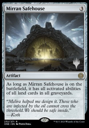 Mirran Safehouse (Promo Pack) [Phyrexia: All Will Be One Promos] | The Time Vault CA