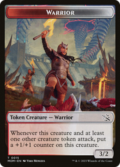 Warrior // Wrenn and Realmbreaker Emblem Double-Sided Token [March of the Machine Tokens] | The Time Vault CA