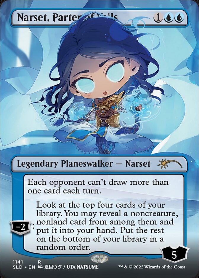 Narset, Parter of Veils (Borderless) [Secret Lair Drop Series] | The Time Vault CA