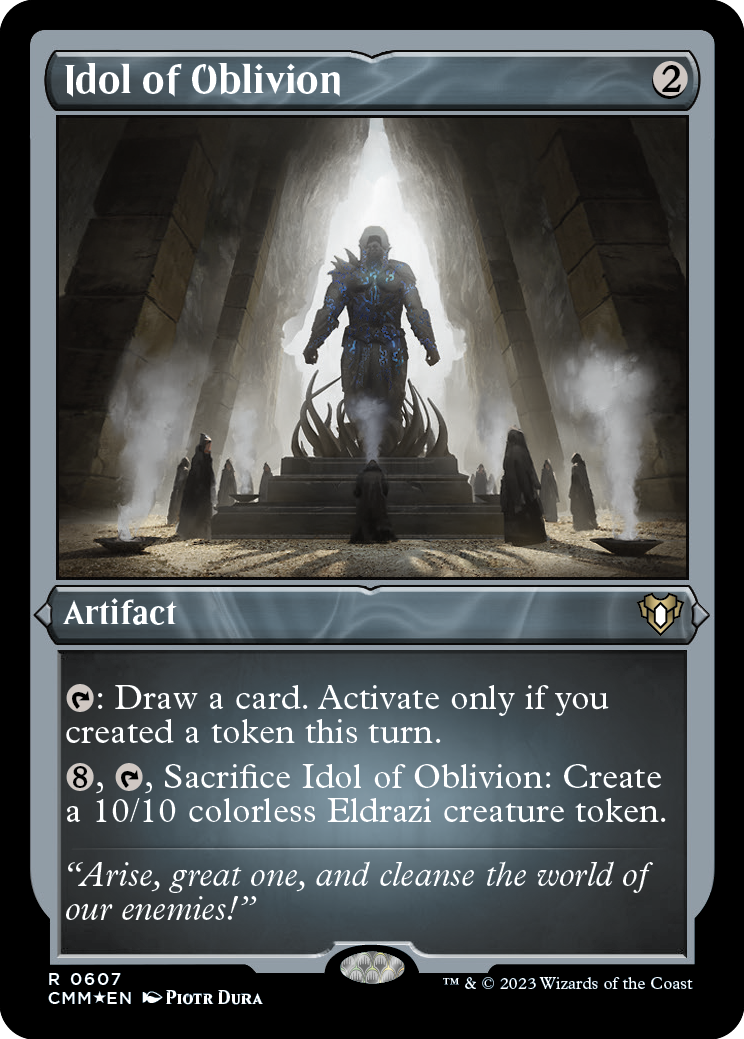 Idol of Oblivion (Foil Etched) [Commander Masters] | The Time Vault CA