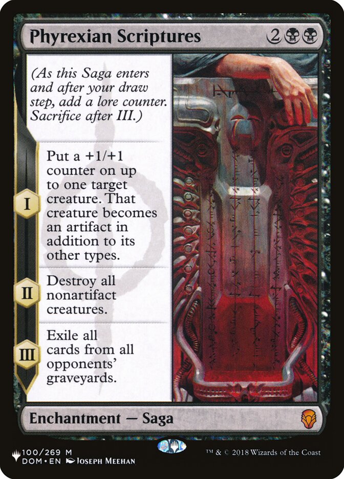 Phyrexian Scriptures [The List] | The Time Vault CA