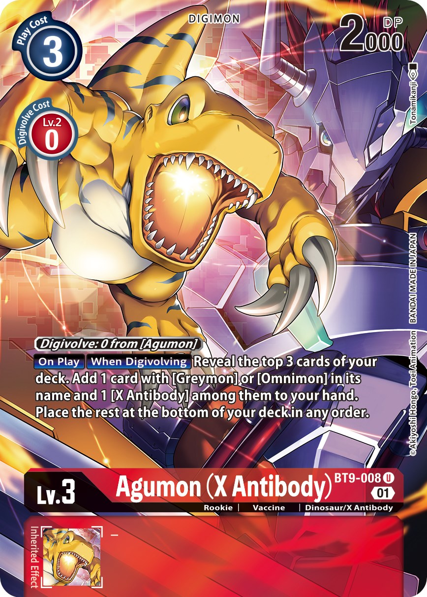 Agumon (X Antibody) [BT9-008] (Alternate Art) [X Record] | The Time Vault CA