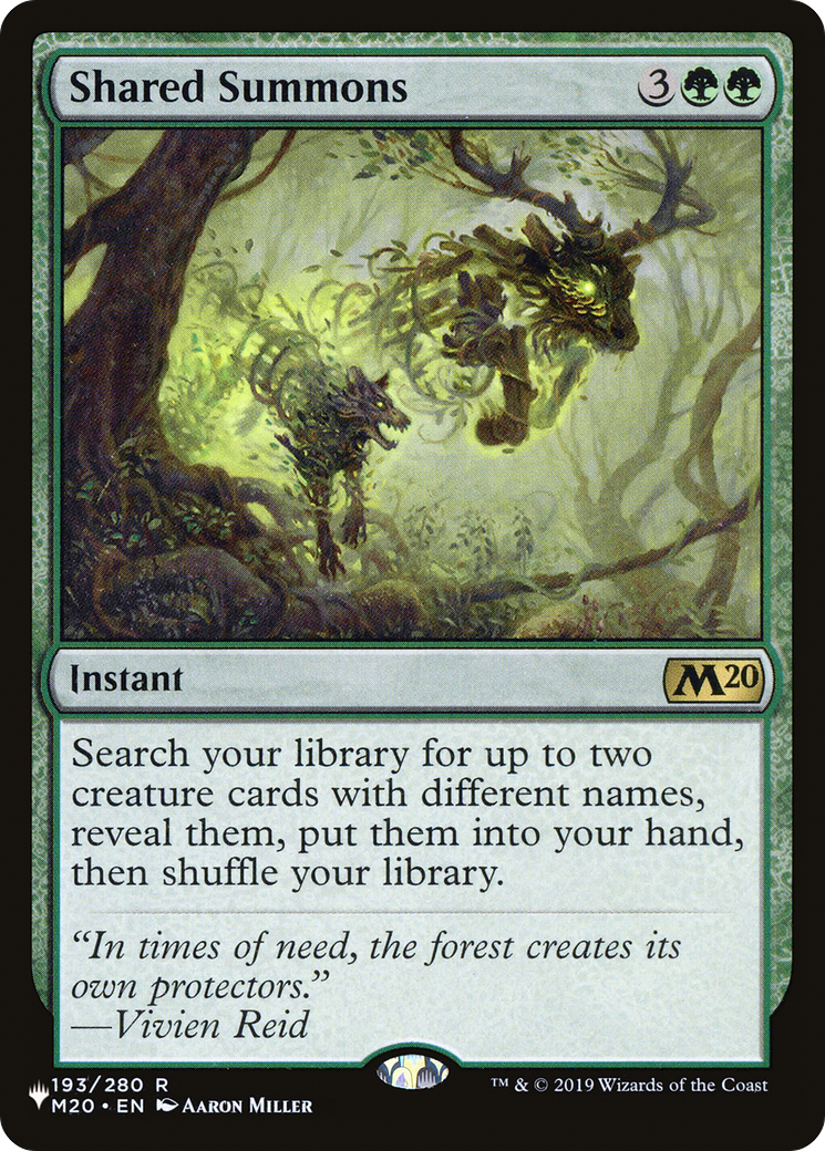 Shared Summons [The List] | The Time Vault CA