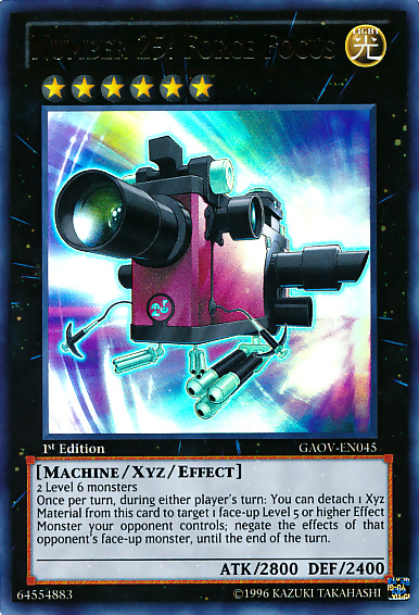 Number 25: Force Focus [GAOV-EN045] Ultra Rare | The Time Vault CA