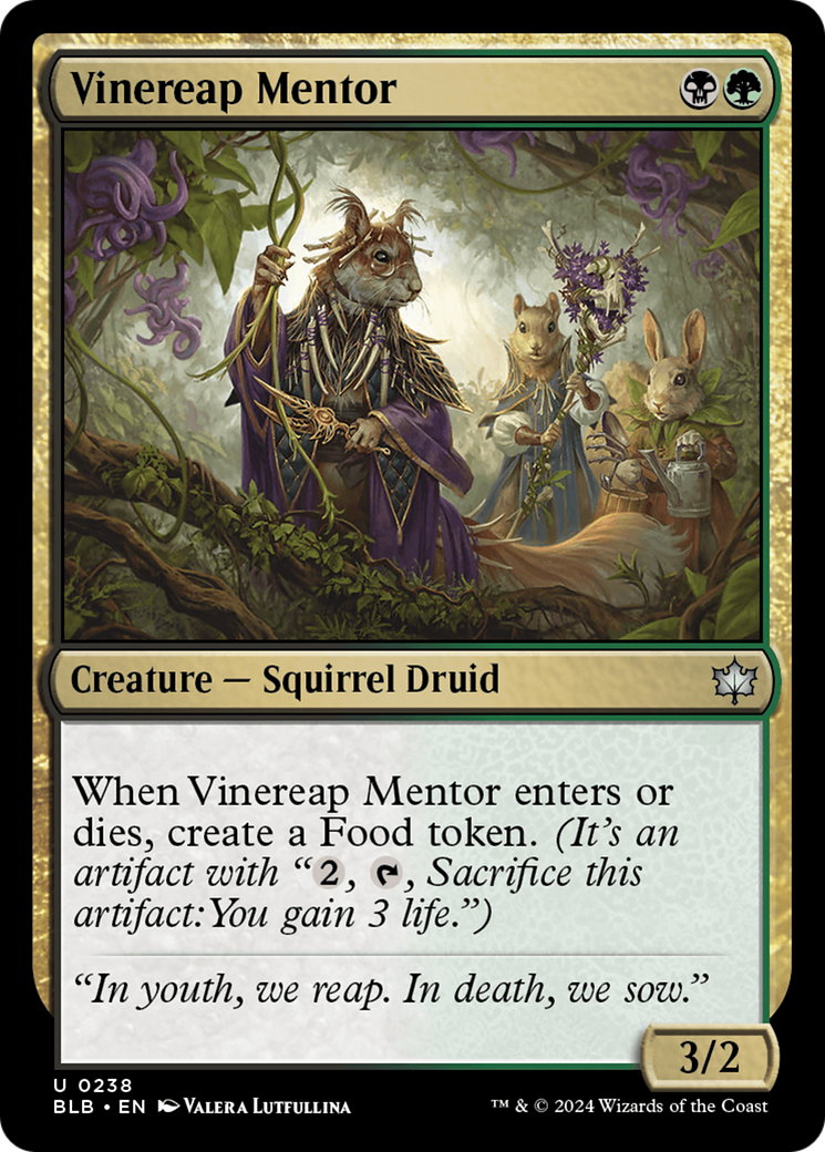 Vinereap Mentor [Bloomburrow] | The Time Vault CA