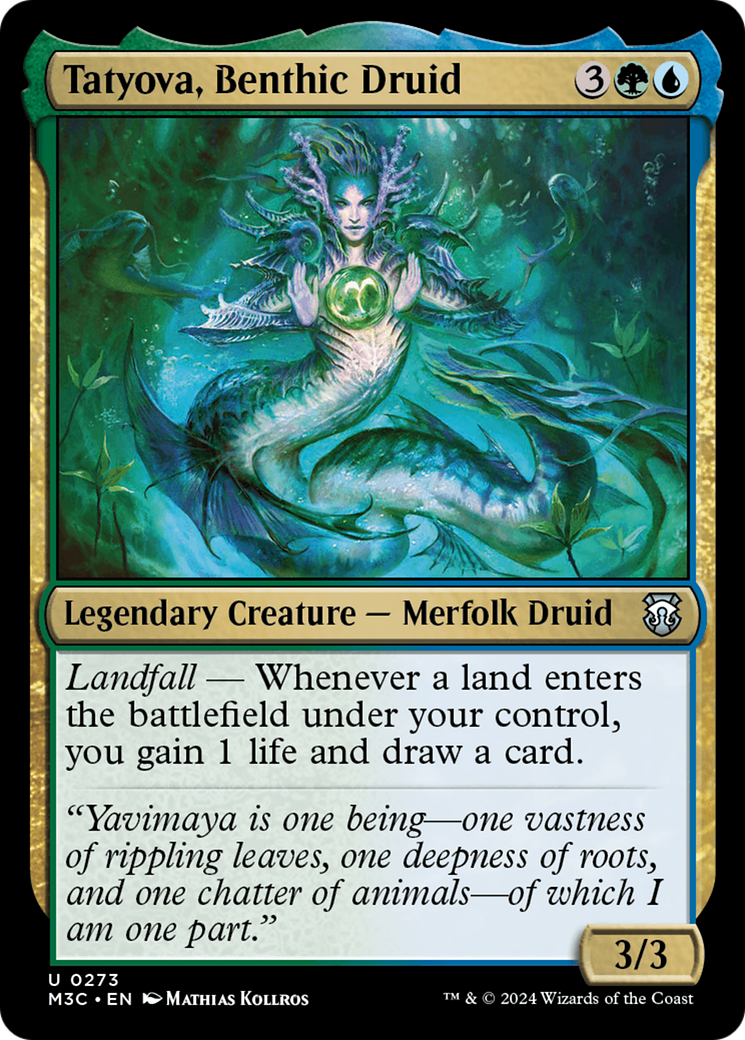 Tatyova, Benthic Druid (Ripple Foil) [Modern Horizons 3 Commander] | The Time Vault CA