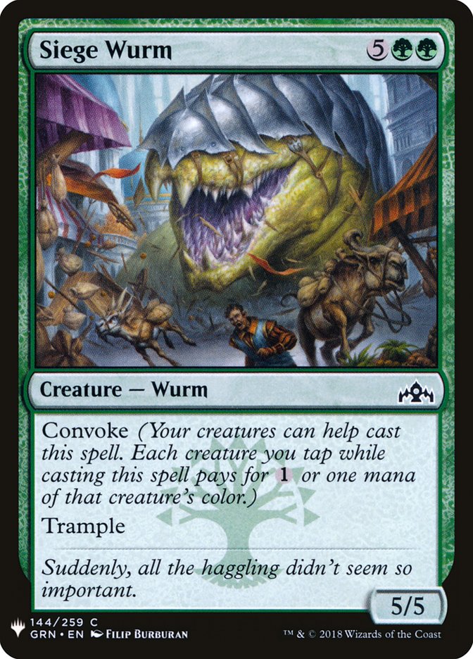 Siege Wurm [Mystery Booster] | The Time Vault CA