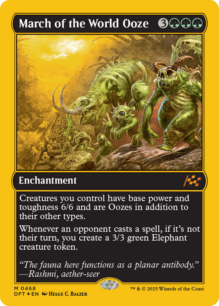 March of the World Ooze (First-Place Foil) [Aetherdrift] | The Time Vault CA