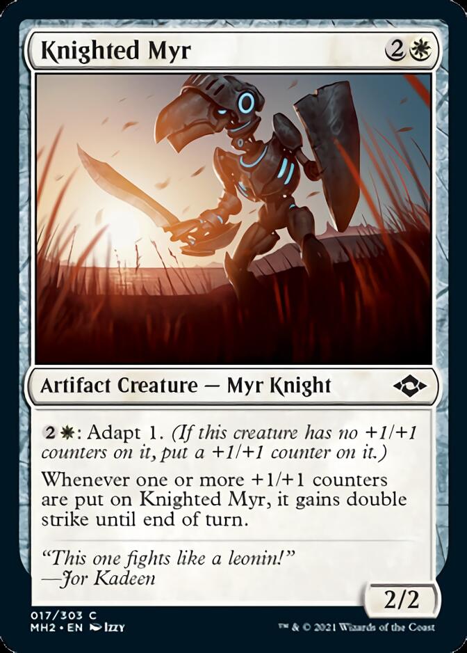 Knighted Myr [Modern Horizons 2] | The Time Vault CA