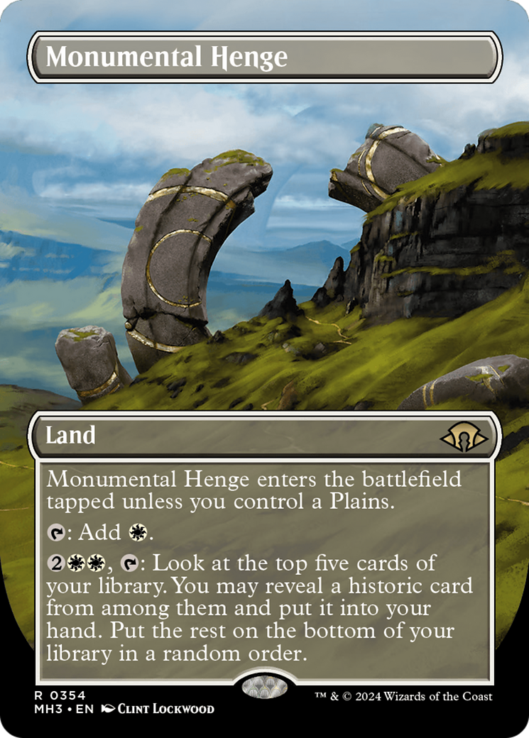 Monumental Henge (Borderless) [Modern Horizons 3] | The Time Vault CA