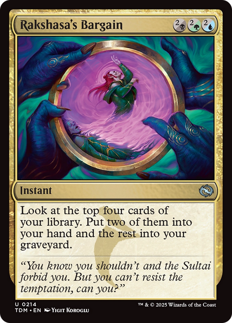 Rakshasa's Bargain [Tarkir: Dragonstorm] | The Time Vault CA