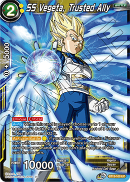 SS Vegeta, Trusted Ally (Uncommon) (BT13-100) [Supreme Rivalry] | The Time Vault CA