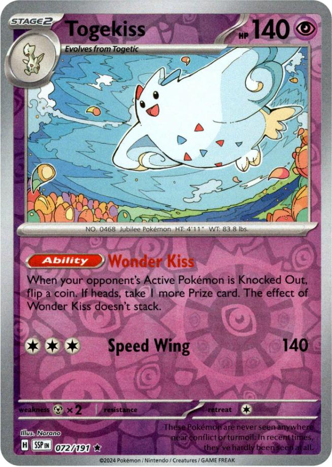 Togekiss (072/191) [Scarlet & Violet: Surging Sparks] | The Time Vault CA