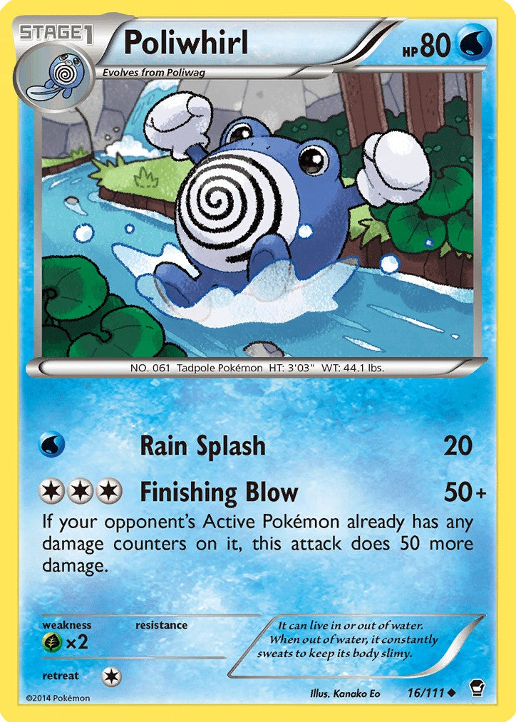 Poliwhirl (16/111) [XY: Furious Fists] | The Time Vault CA