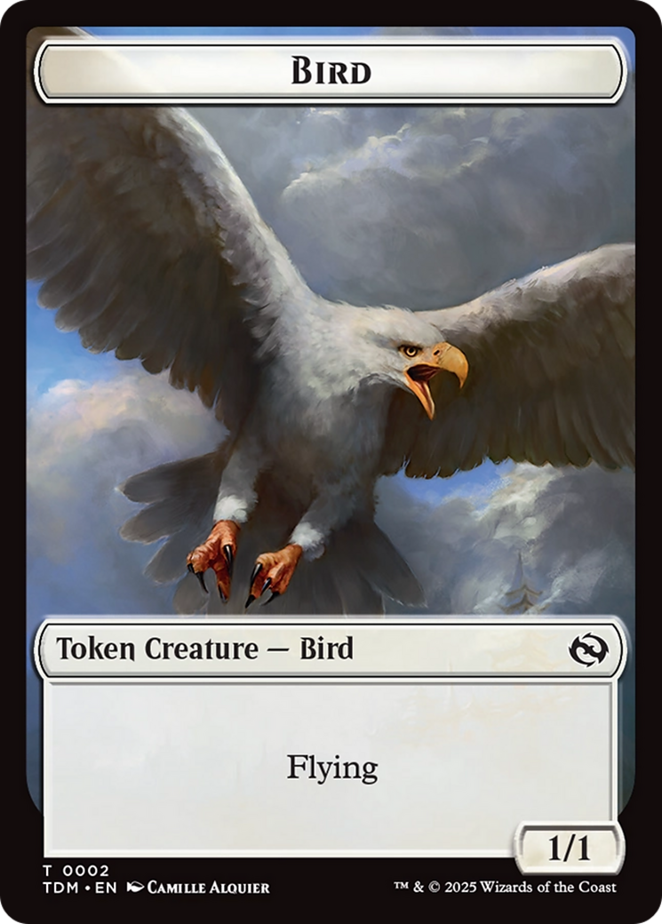 Thopter // Bird Double-Sided Token [Tarkir: Dragonstorm Commander Tokens] | The Time Vault CA
