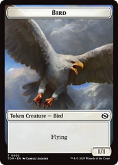 Thopter // Bird Double-Sided Token [Tarkir: Dragonstorm Commander Tokens] | The Time Vault CA