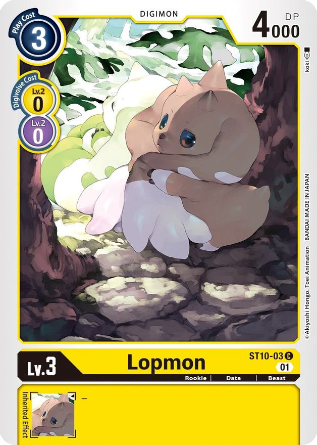 Lopmon [ST10-03] [Starter Deck: Parallel World Tactician] | The Time Vault CA