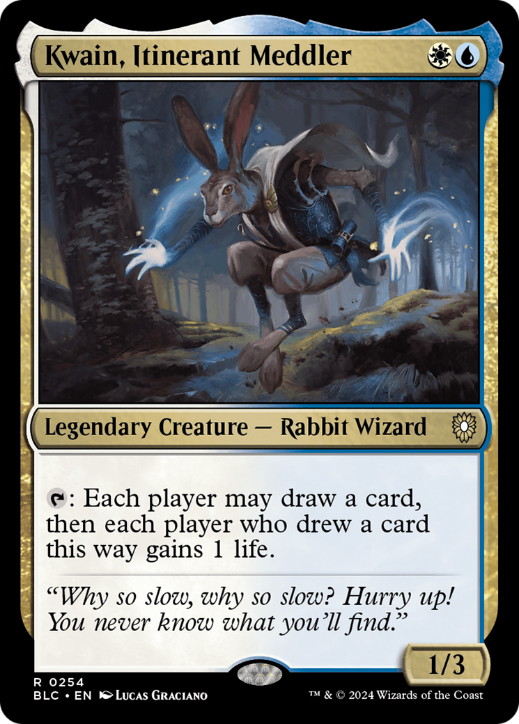 Kwain, Itinerant Meddler [Bloomburrow Commander] | The Time Vault CA