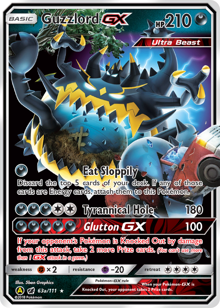 Guzzlord GX (63a/111) [Alternate Art Promos] | The Time Vault CA