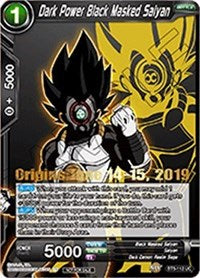 Dark Power Black Masked Saiyan (Origins 2019) (BT5-112_PR) [Tournament Promotion Cards] | The Time Vault CA
