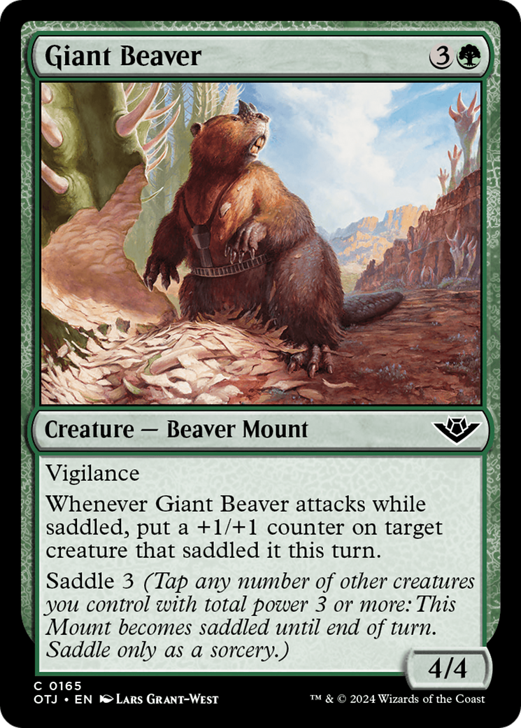Giant Beaver [Outlaws of Thunder Junction] | The Time Vault CA