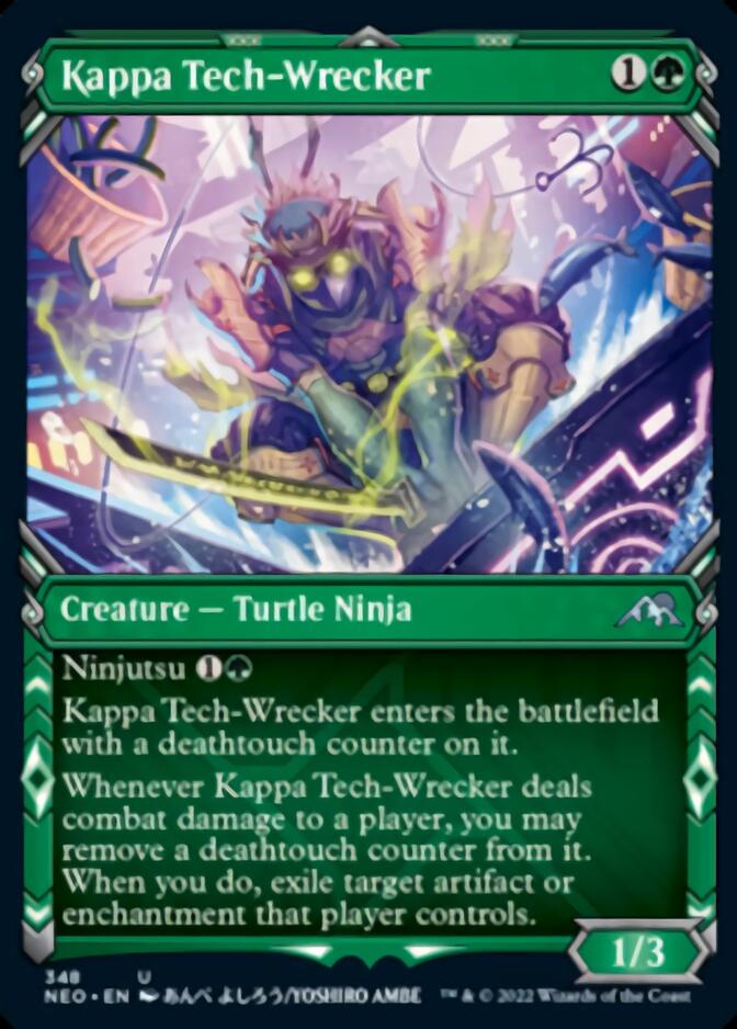 Kappa Tech-Wrecker (Showcase Ninja) [Kamigawa: Neon Dynasty] | The Time Vault CA