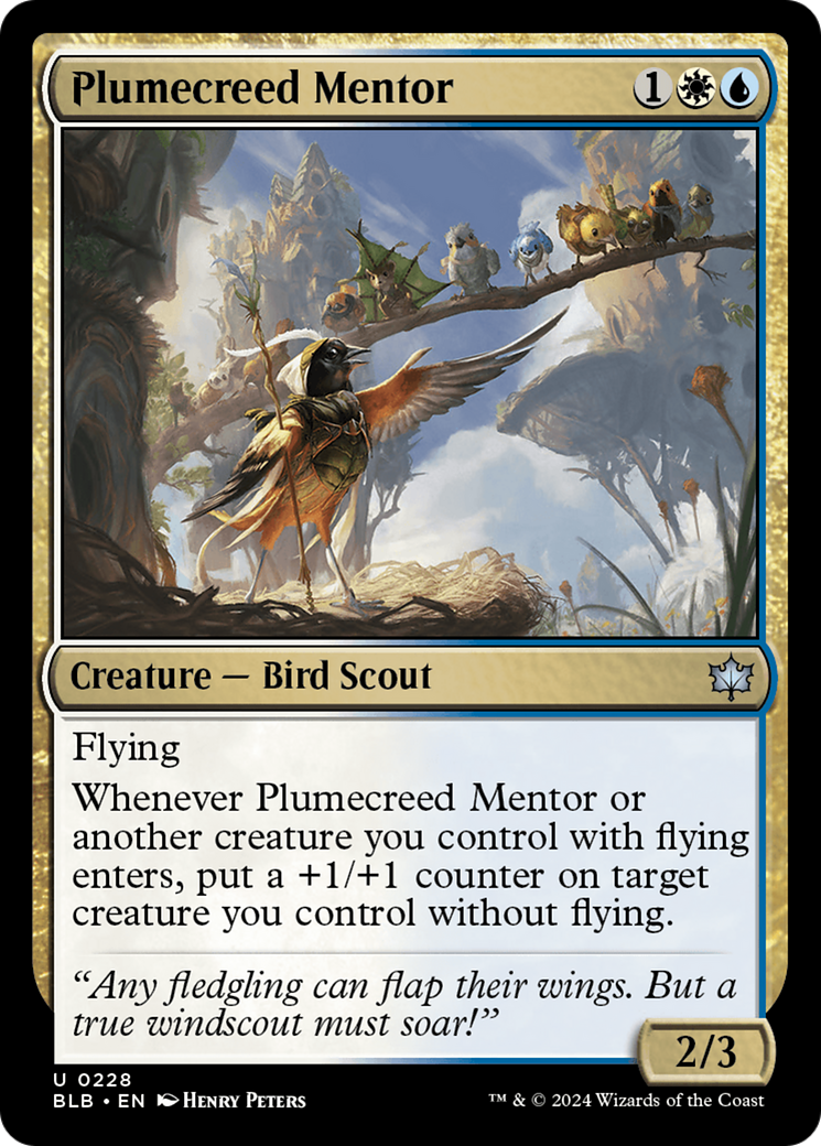 Plumecreed Mentor [Bloomburrow] | The Time Vault CA