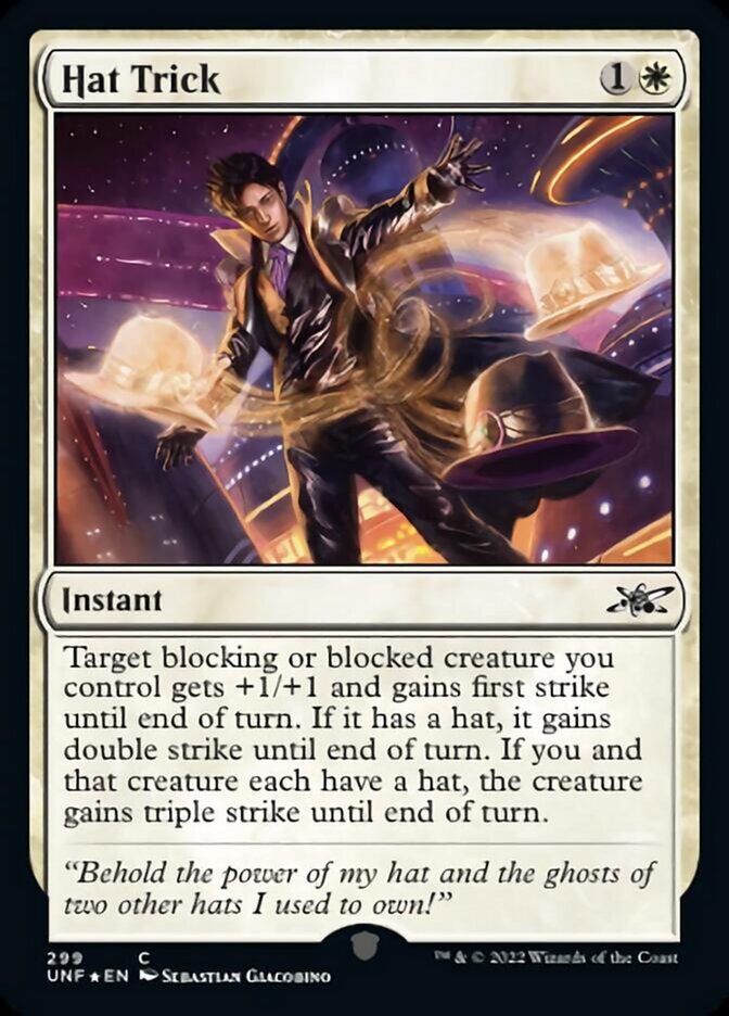 Hat Trick (Galaxy Foil) [Unfinity] | The Time Vault CA