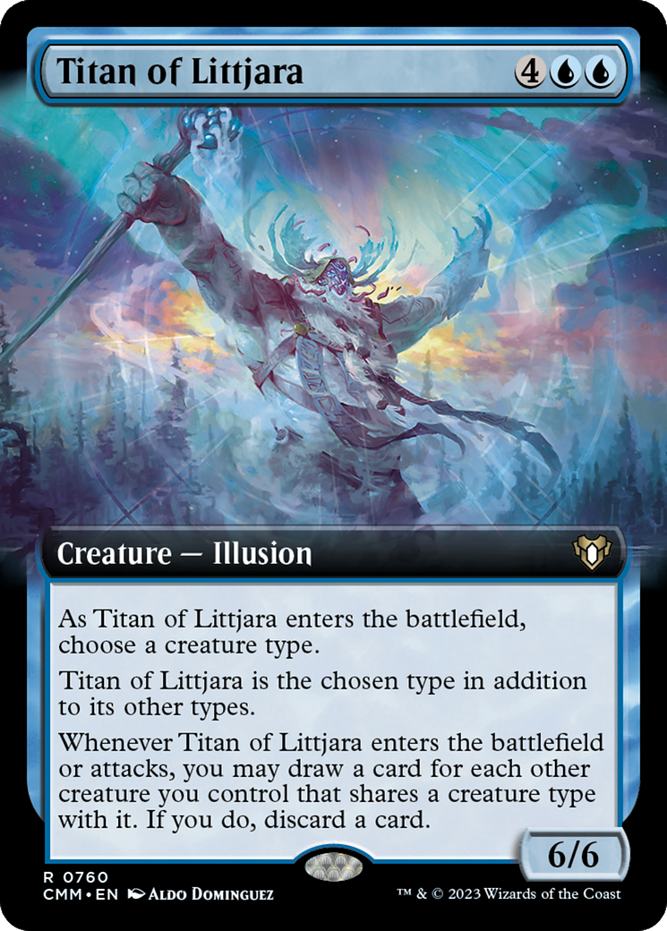 Titan of Littjara (Extended Art) [Commander Masters] | The Time Vault CA