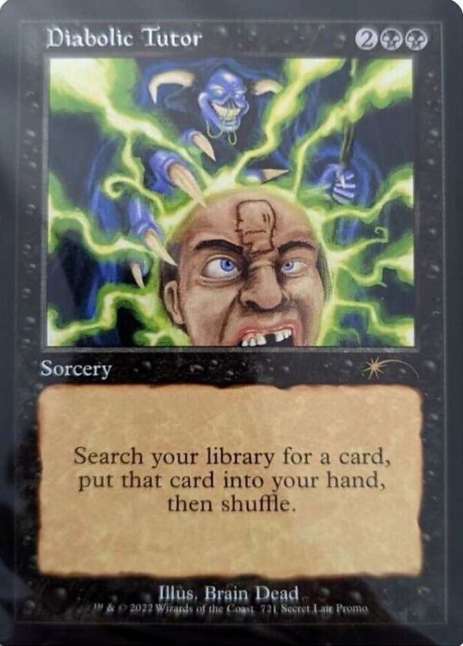 Diabolic Tutor (Retro) [Secret Lair Drop Promos] | The Time Vault CA