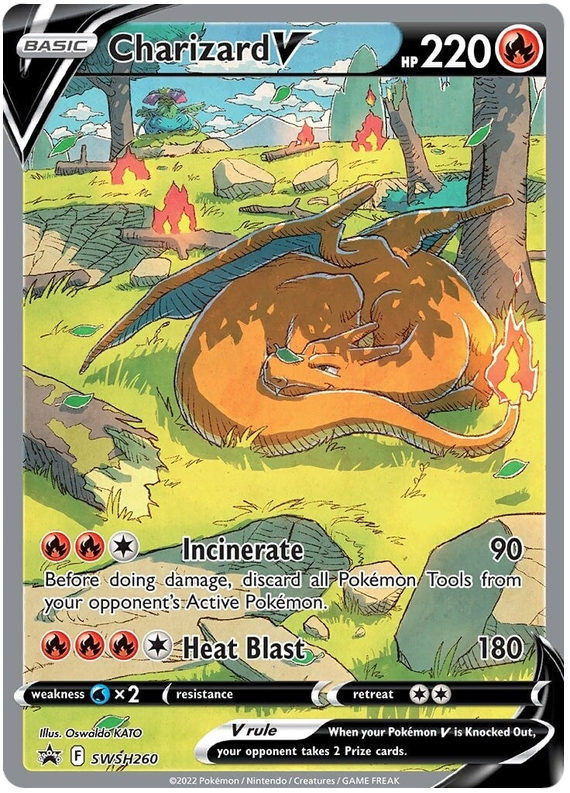 Charizard V (SWSH260) [Sword & Shield: Black Star Promos] | The Time Vault CA