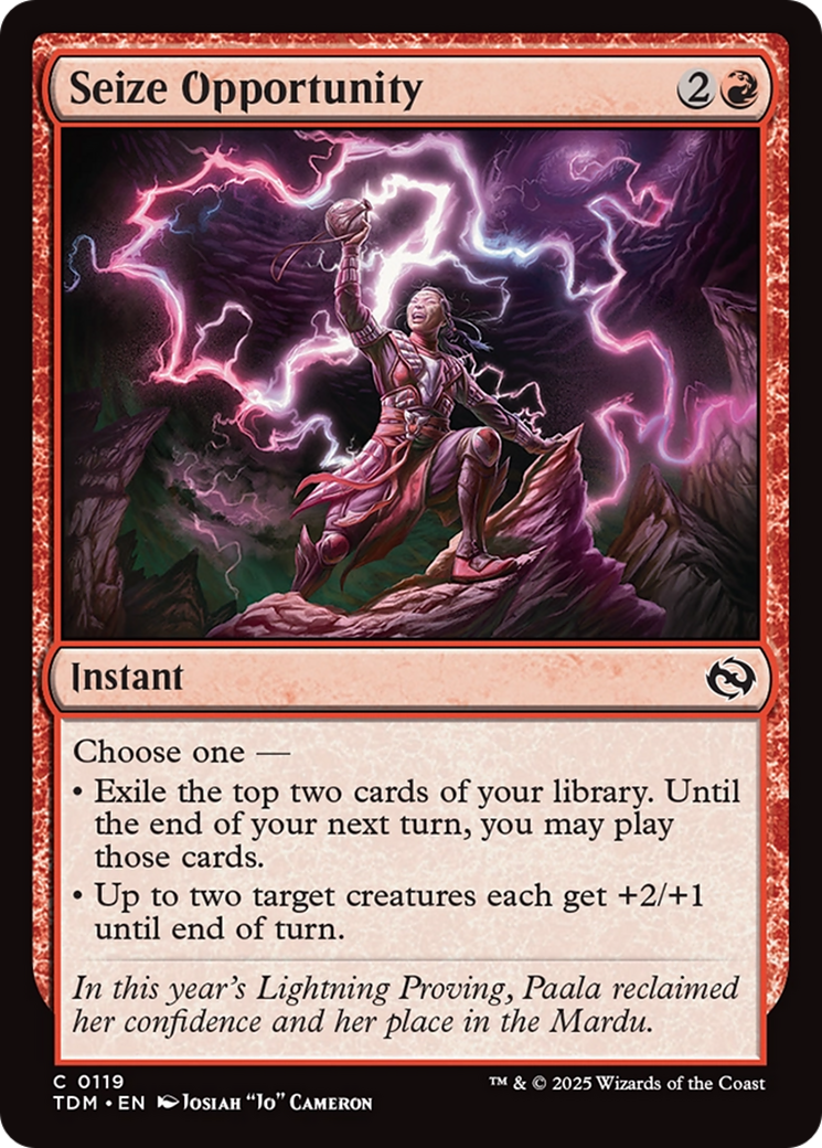 Seize Opportunity [Tarkir: Dragonstorm] | The Time Vault CA