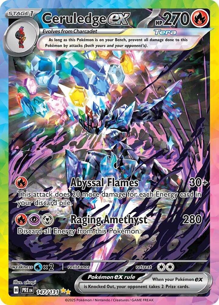 Ceruledge ex (147/131) [Scarlet & Violet: Prismatic Evolutions] | The Time Vault CA