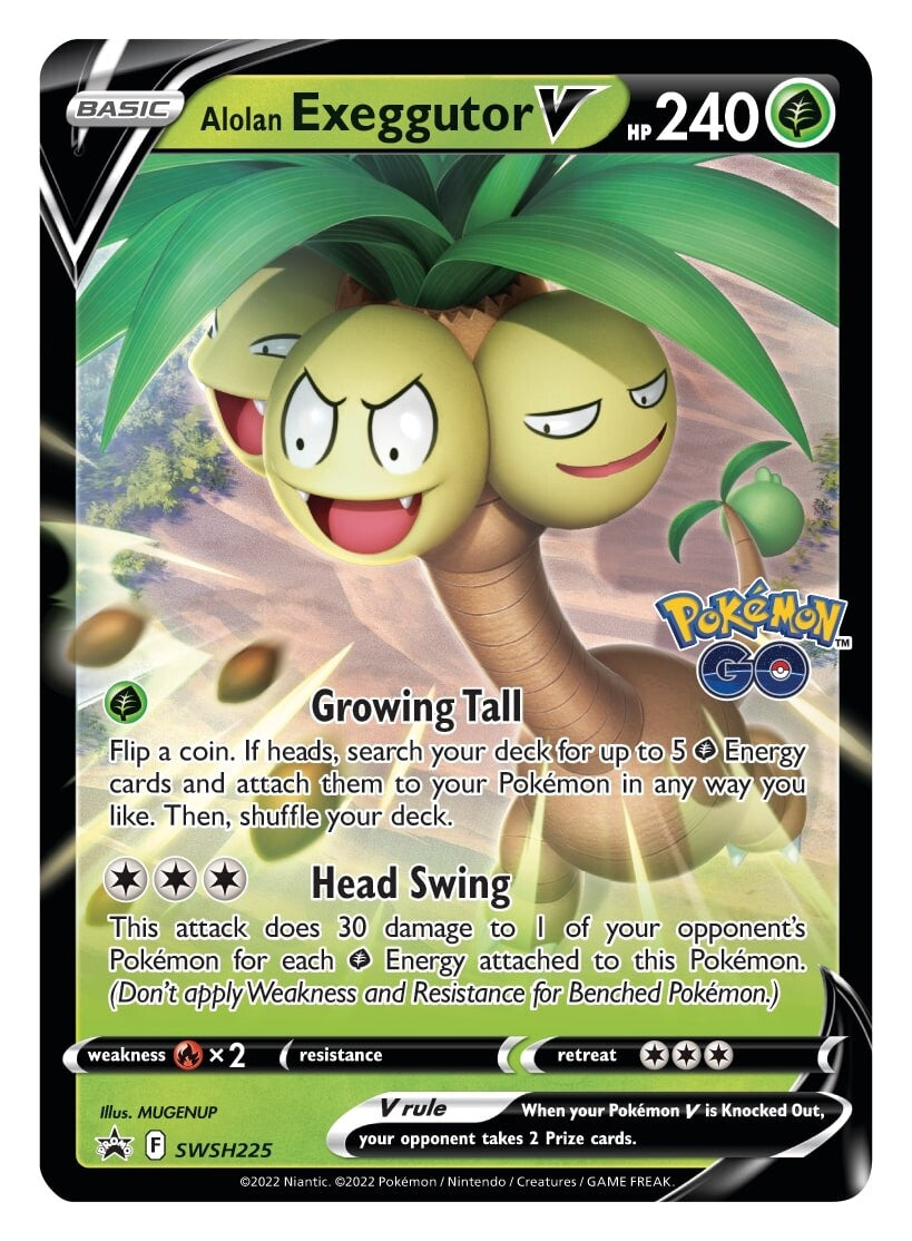 Alolan Exeggutor V (SWSH225) [Sword & Shield: Black Star Promos] | The Time Vault CA